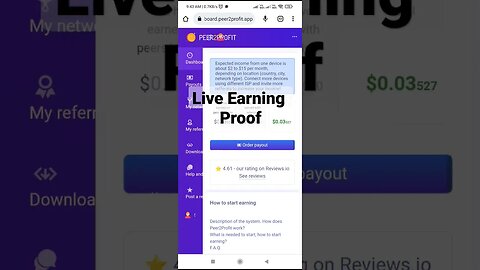 Peer2profit #earningapps #shorts #peer2profit #liveearning