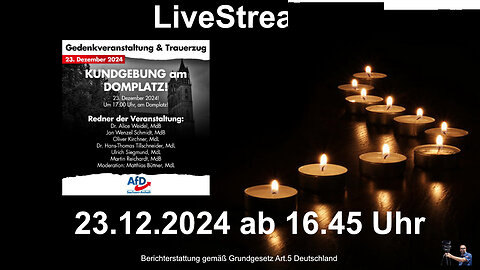 Funeral march in Magdeburg and memorial event of the AfD 23.12.2024