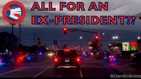 An “EX” President? Huge Trump Motorcade in Dallas - 12/19