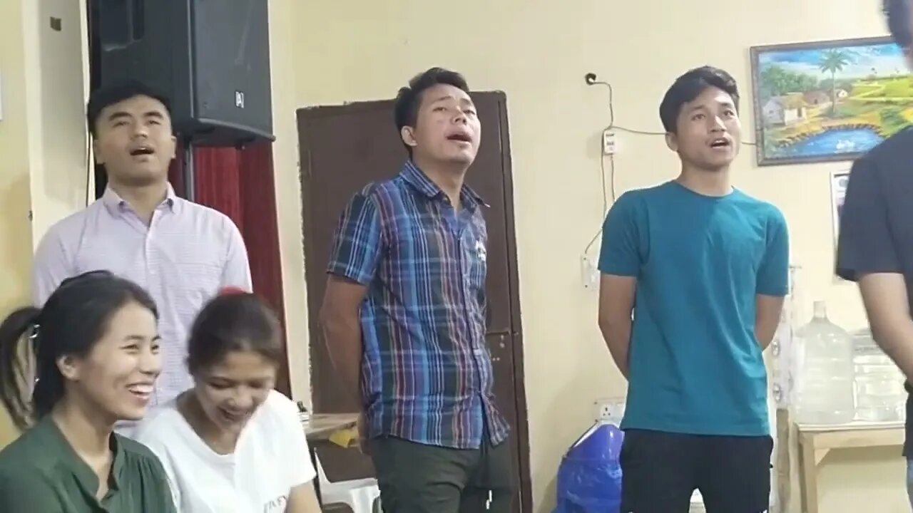 Zotung Christian Fellowship Youth Sing Song Practice behind Video 2023