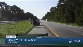 Shaq helps woman who crashed in Alachua County