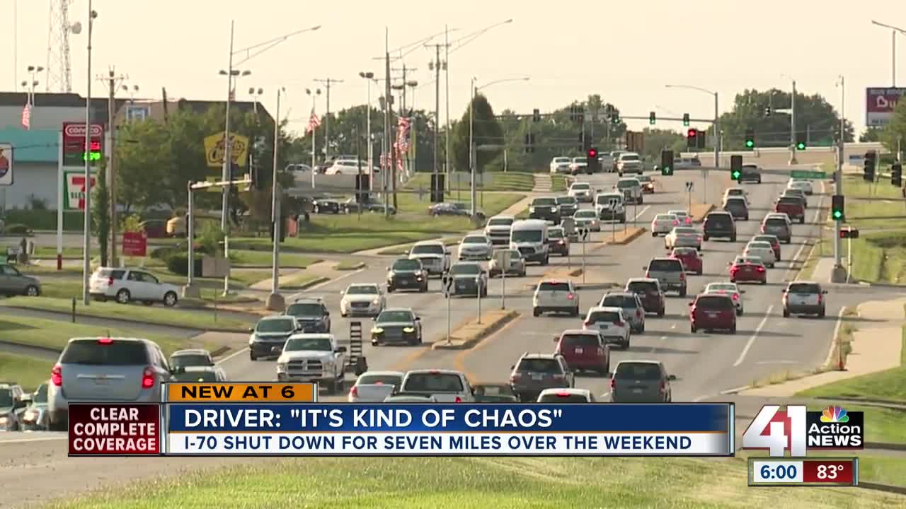 I-70 shut down for seven miles over the weekend