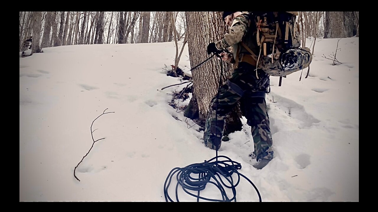 Hike, Rappel, and Fire with Military Surplus gear in a Frozen Wilderness