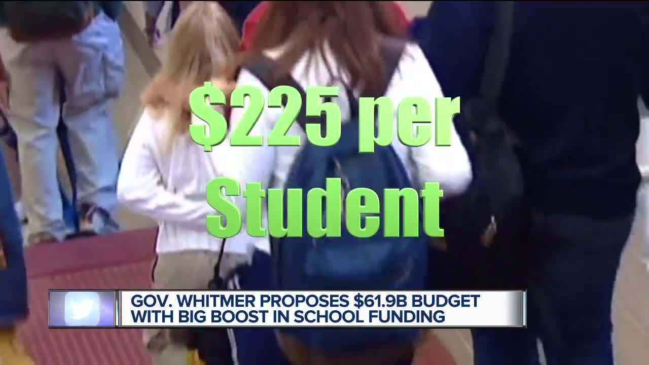 Gov. Whitmer proposes $61.9B budget with boost in school funding