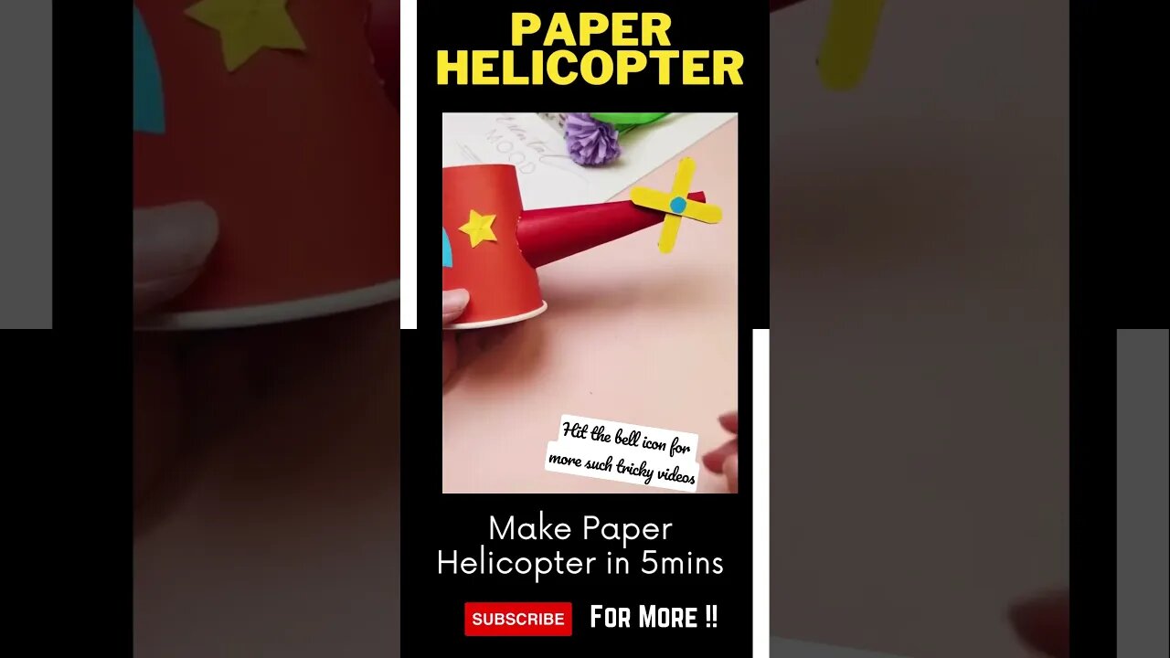 How to Make Paper Toys-Paper Helicopter #how #toys #papercraft #kids #craft #howto #diycrafts #diy