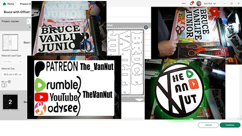 The Making of @BruceVanlifeJunior Sticker Decal by @TheVanNut