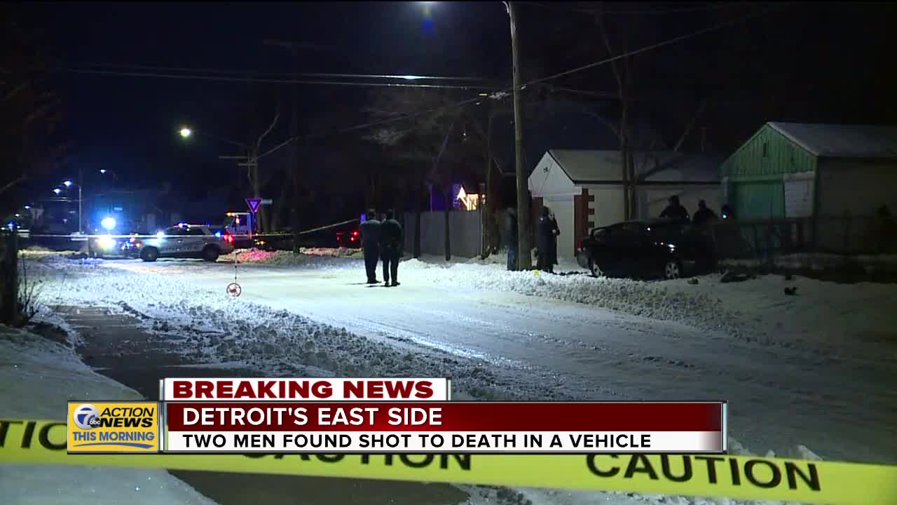 2 men shot and killed inside vehicle