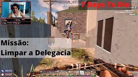 7 Days To Die, Limpando A Delegacia, Gameplay Iniciante E Sofrida Com Pc Da Xuxa kkkk