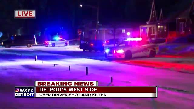 Uber driver shot, killed on Detroit's west side