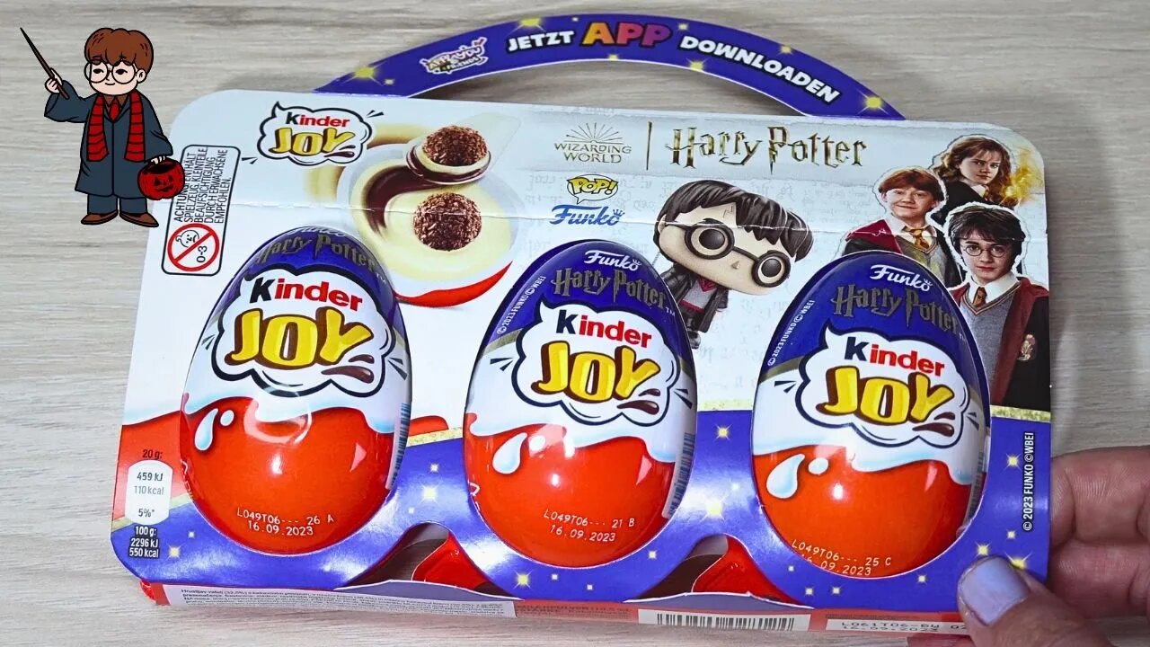 Kinder Joy, Harry Potter Funko Pop Wizarding World, ASMR