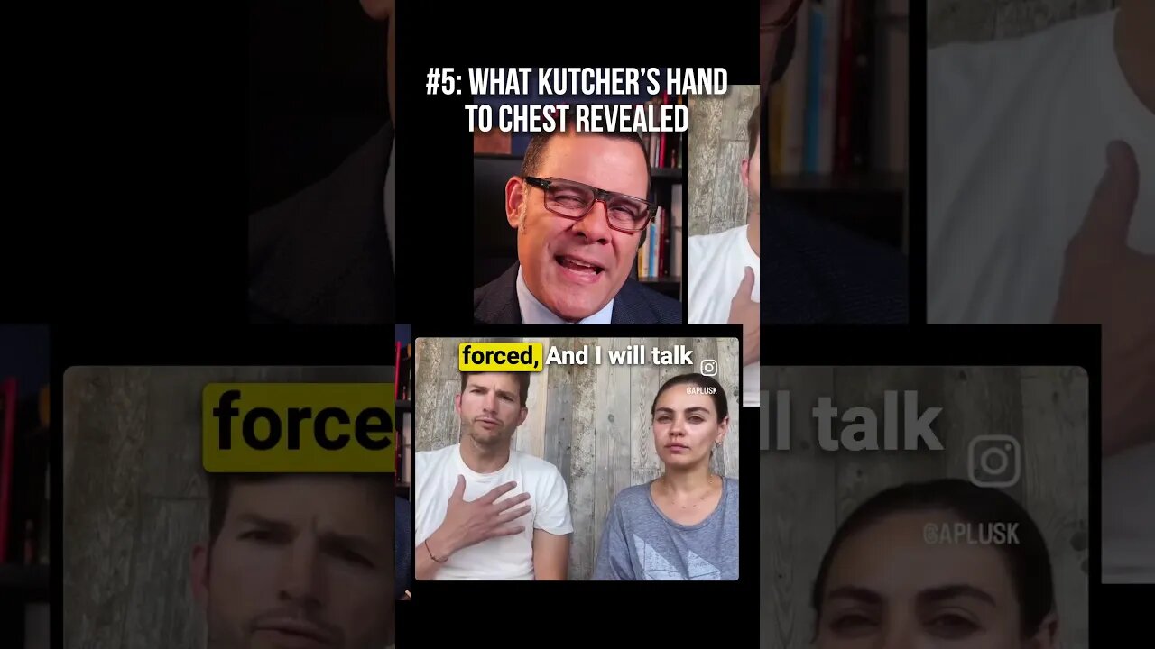 What Ashton Kutcher's "hand to chest" REVEALED