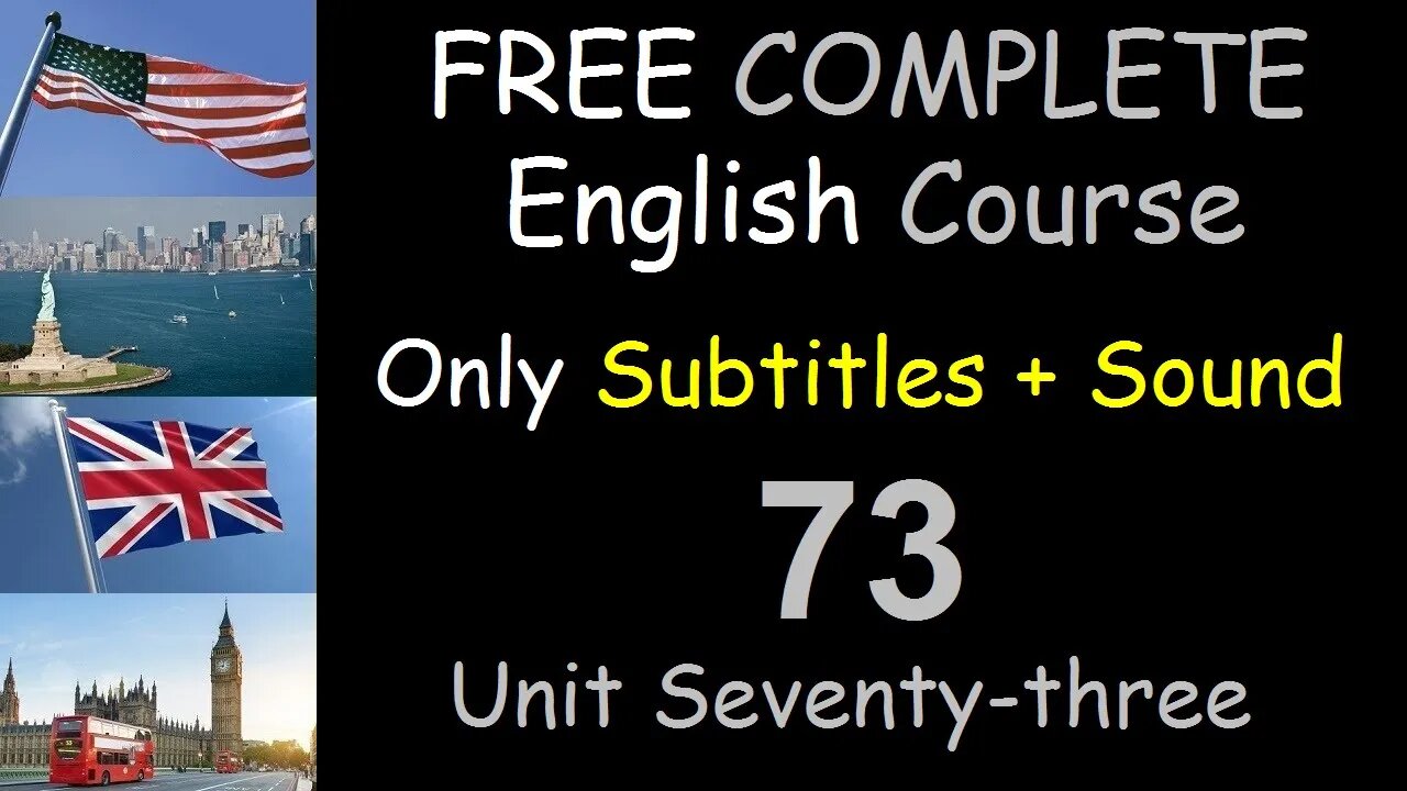 Leaving the airport - Lesson 73 - FREE COMPLETE ENGLISH COURSE FOR THE WHOLE WORLD