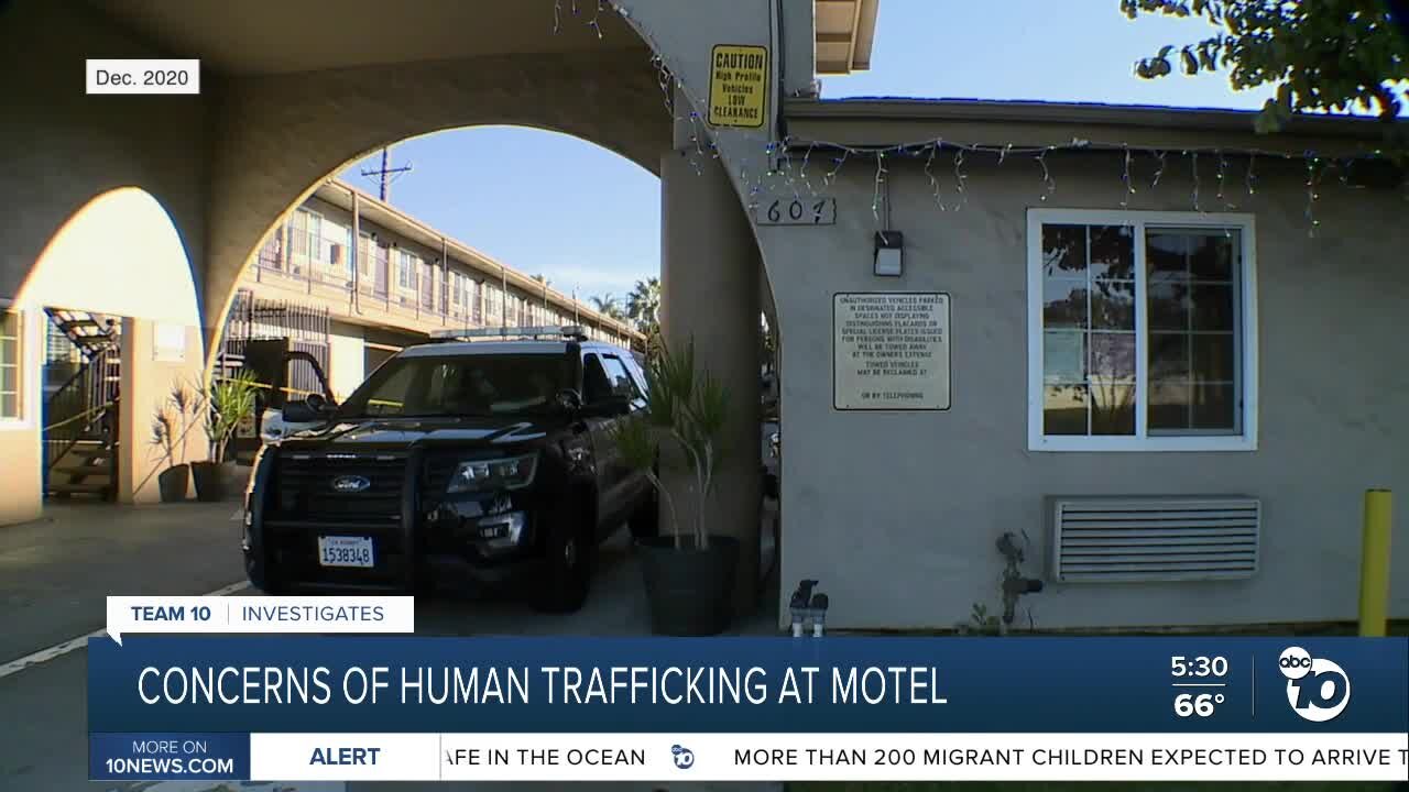 Concerns of human trafficking at motel