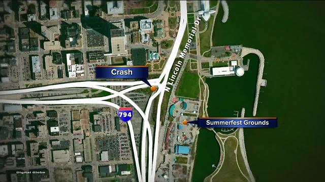 Police officer injured in hit-and-run near Summerfest