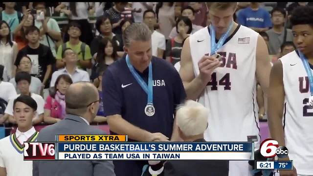 Purdue University basketball team plays as team USA in World University Games