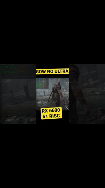 RX 6600 51 RISC com God Of War / Deus da Guerra no ULTRA…