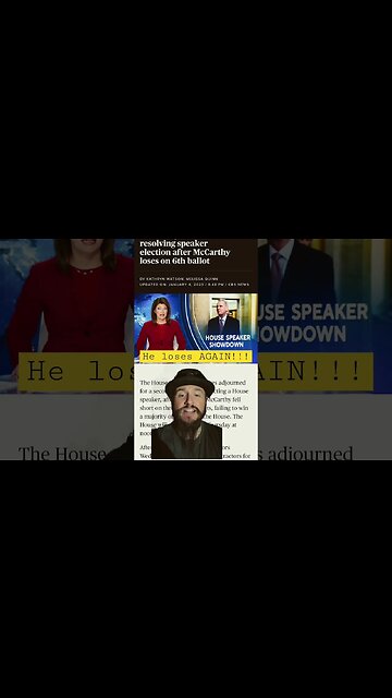 Kevin McCarthy Loses AGAIN! Micheal Cloud Holds Fast! 6th Consecutive LOSS!!!