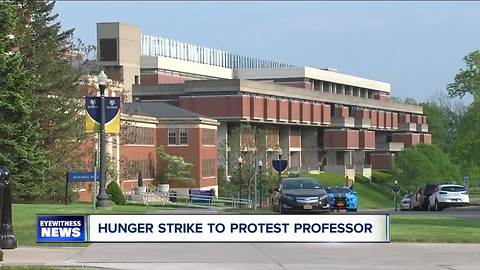 Hunger strike to protest professor