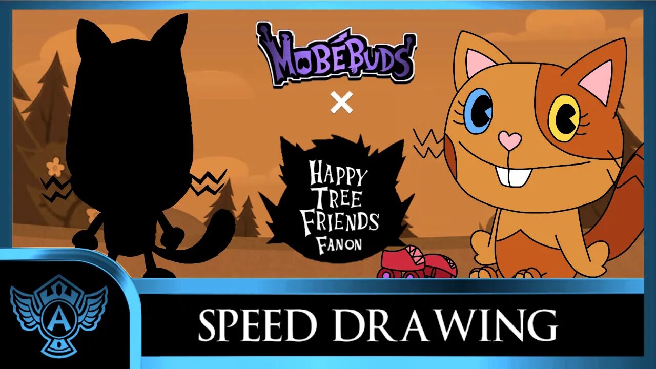 Speed Drawing: Happy Tree Friends Fanon - Kiki (MaggieDaFoxy) | Mobebuds Style