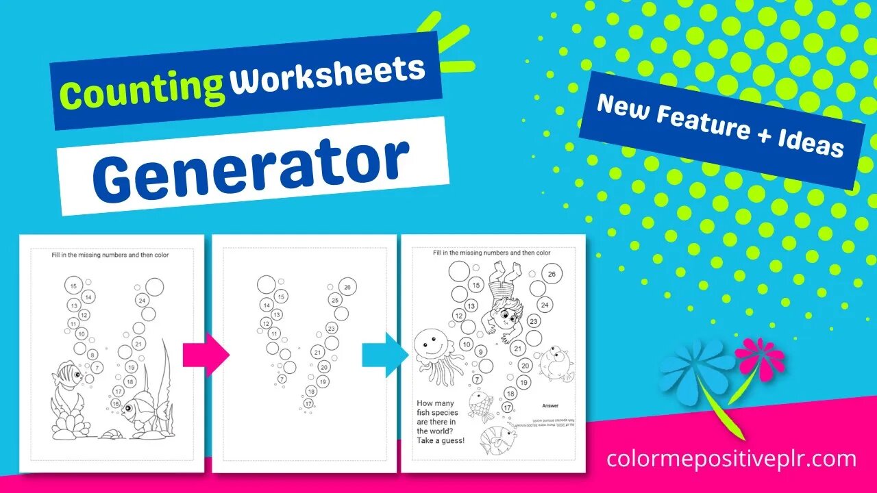 Counting Worksheet Generator