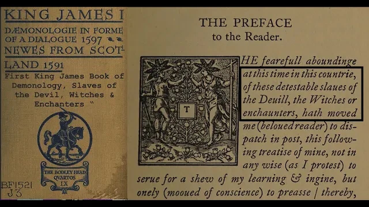 Slaves of the Devil, Witches & Enchanters King James, First Book of Demonology (1597)