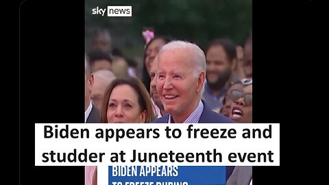 Biden appeared to freeze at Juneteenth celebration