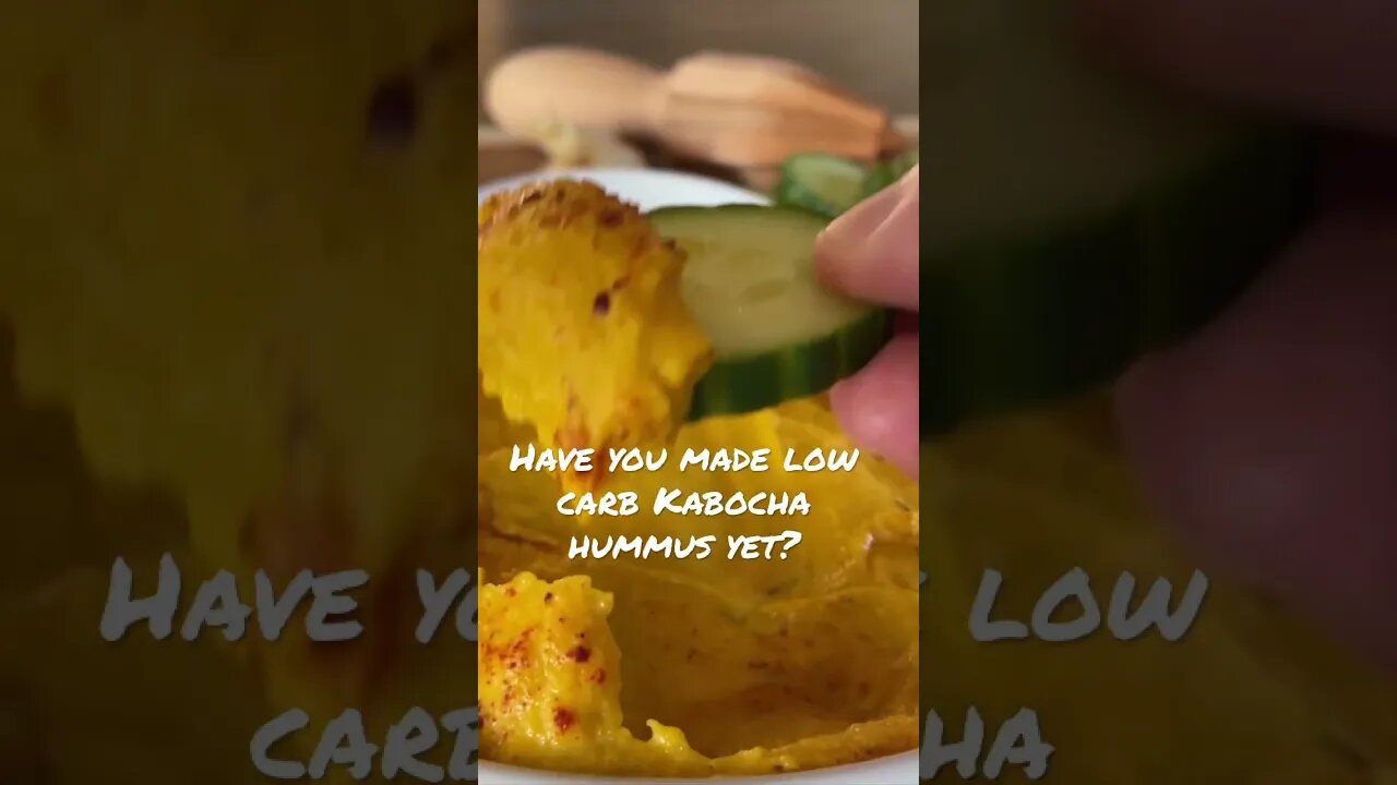 Low Carb Kabocha Hummus Recipe | Keto | Roasted Kabocha Squash #keto #lowcarb #recipe #hummus