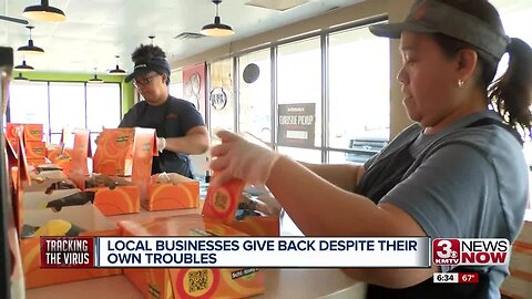 Local businesses give back despite their own troubles