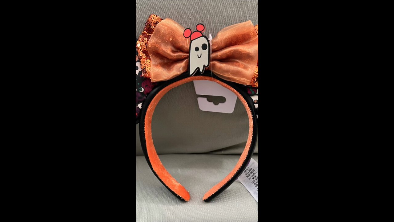 Disney Parks Halloween Minnie Mouse Ears Headband #shorts