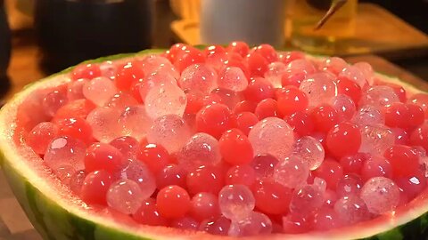 The happy watermelon in summer is here to teach you how to make watermelon treasures