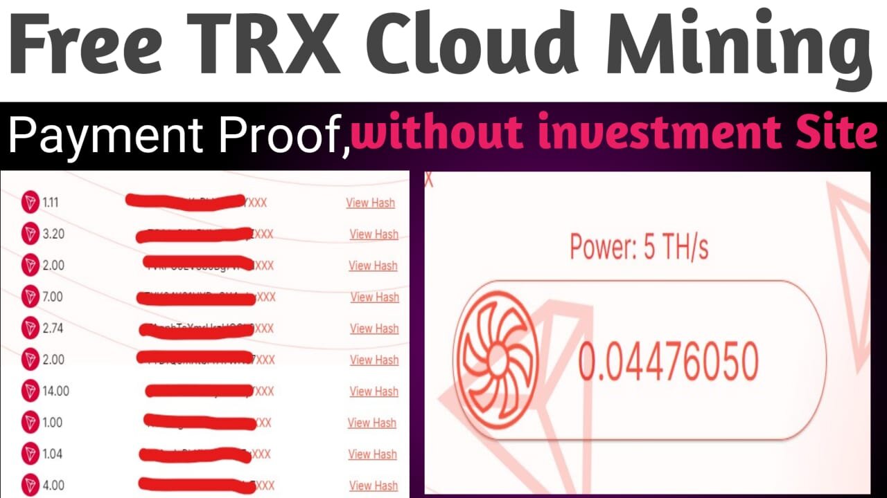 Free TRX Cloud Mining Site | Without Investment Mining Site | Free TRX Earning Site | Crypto Earn