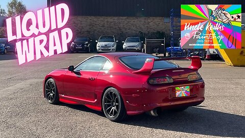 Toyota Supra Candy Red Liquid Wrap