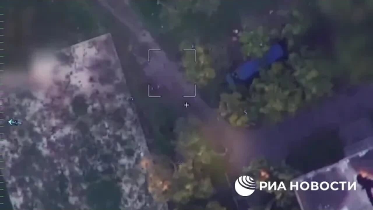 UAV kamikaze Cube strikes Ukrainian position