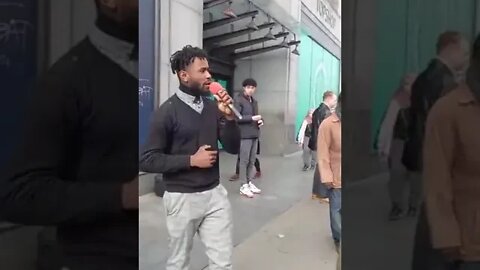 Brother TJ preaching the Gospel at Oxford circus, London.