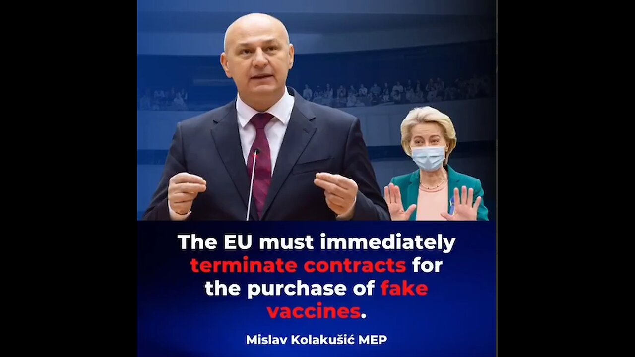 MEP EU Mislav Kolakusic calls for a refund for 2.5 Billion Euros invested in "fake vaccines"