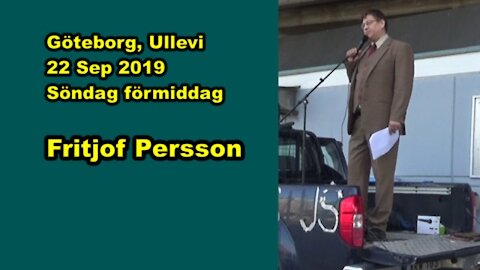 Fritjof Persson i Göteborg 22 sep 2019