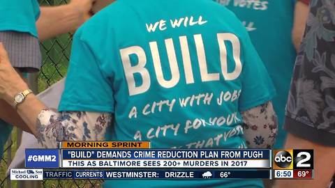 BUILD organization demands crime reduction plan from Mayor Pugh