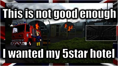Penally Camp set on fire by illegal! Man arrested for criminal damage.