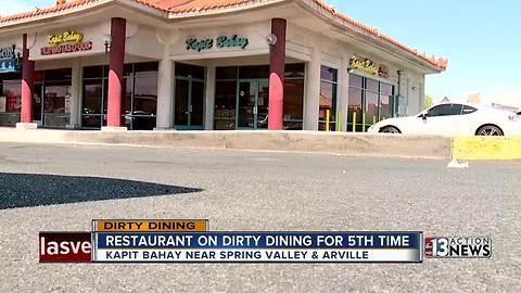 Dirty Dining report for July 18