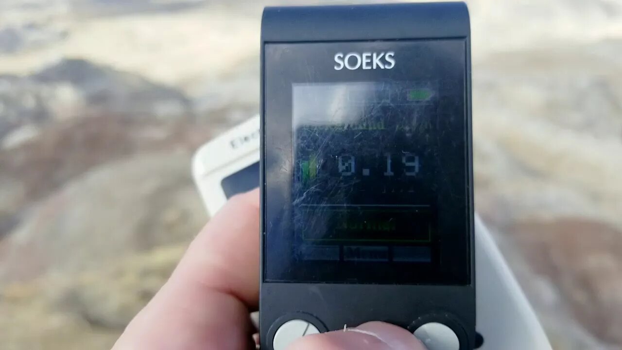 Angel Peak, Badlands, NM, 3.12.18 Testing RAD & EMF levels