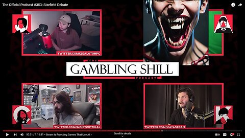 Penguinz0 podcast shills gambling site...