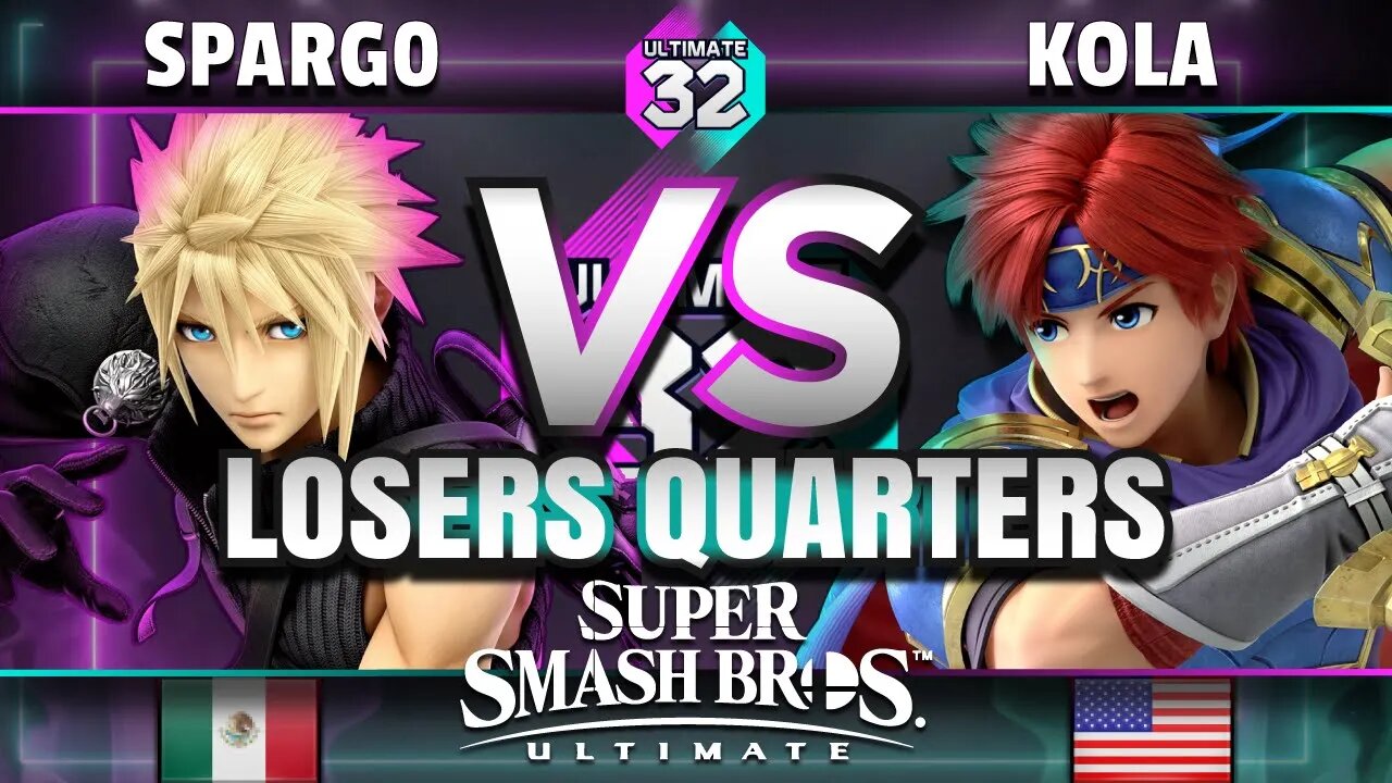 ULTIMATE 32 - Sparg0 (Cloud) vs. Kola (Roy) - Smash Ultimate Losers Quarters