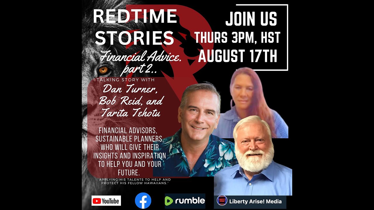 Ep 17. Part 2, Financial advisors,Dan Turner, Tarita Tehotu And Bob Reid