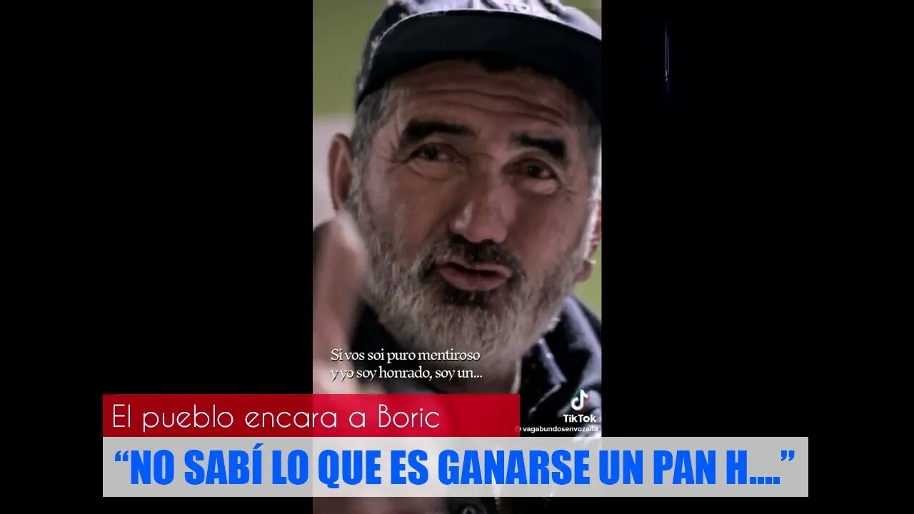 Hombre de la calle encara a Boric: "No sabí lo que es ganarse un pan h...."