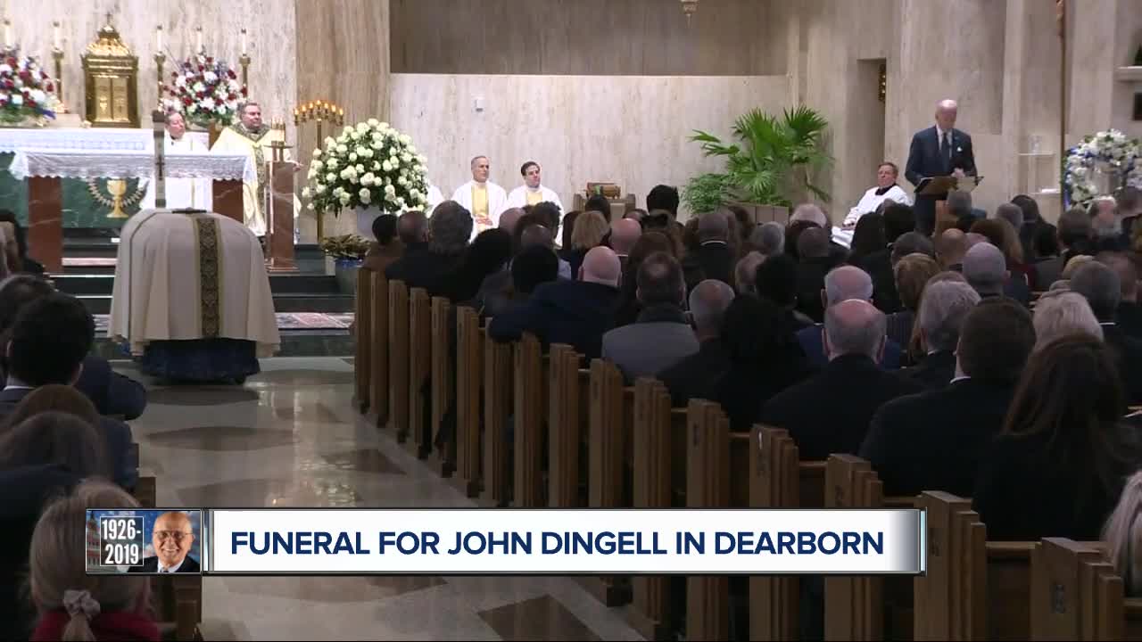 Funeral attendees speak about the legacy of Rep. John Dingell