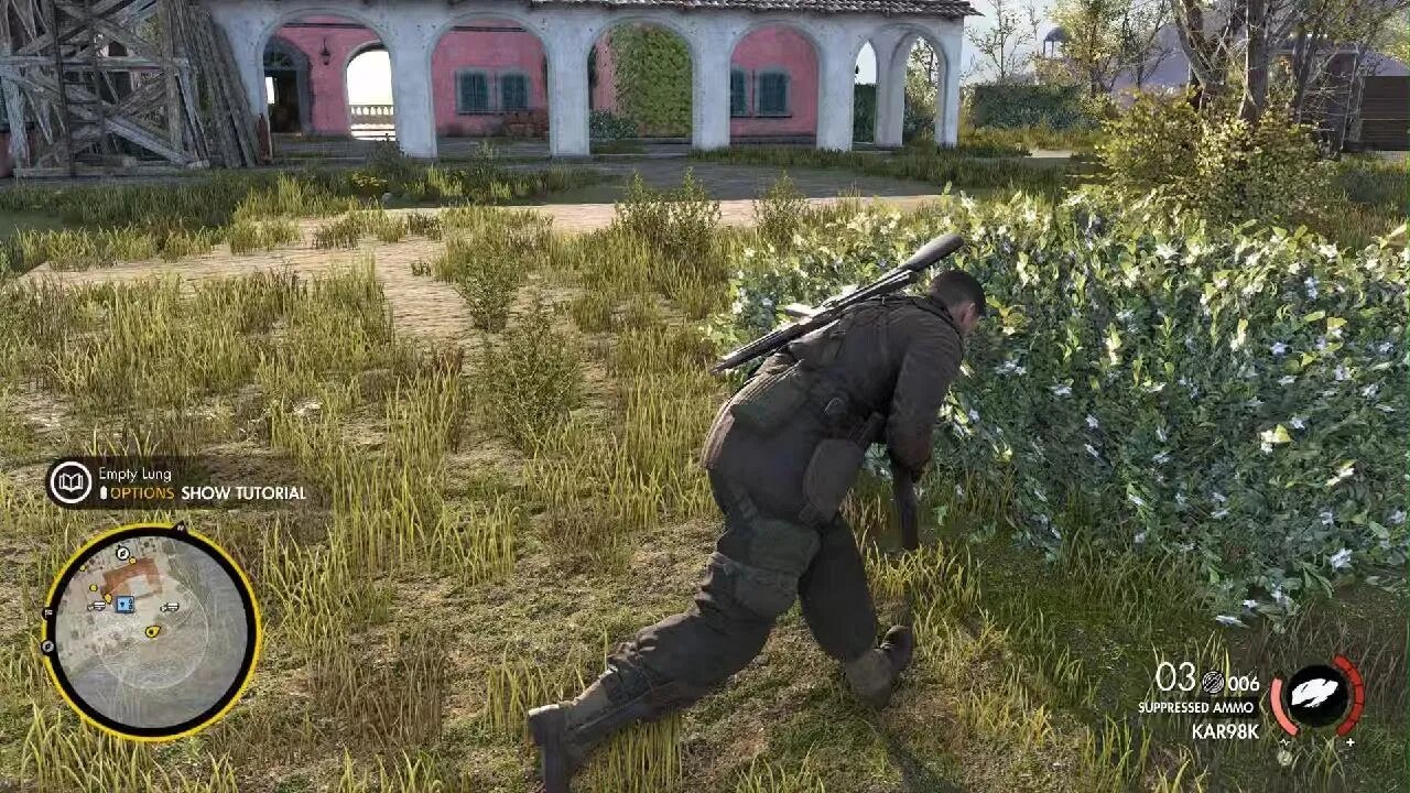 Sniper Elite 4 get down from that ladder