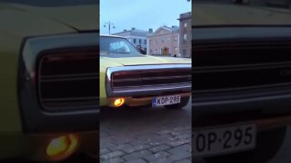 Classic Yellow Dodge Challenger R/T