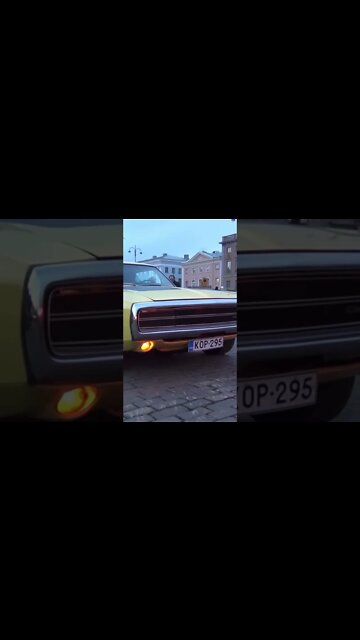 Classic Yellow Dodge Challenger R/T