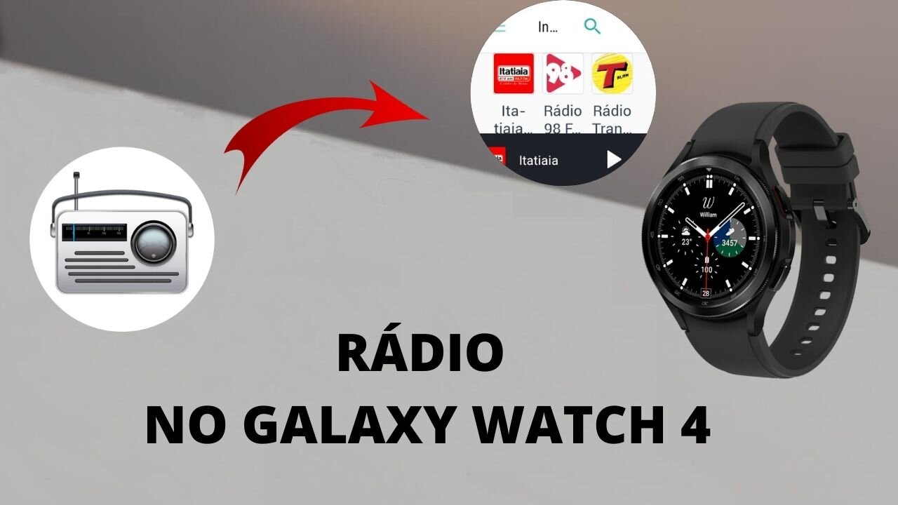 Ouvindo rádio no Galaxy Watch 4