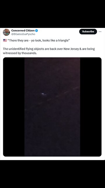 “There they are - yo look, looks like a triangle” The unidentified flying...